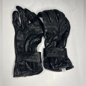 Sedici black leather women’s motorcycle gloves Sz large